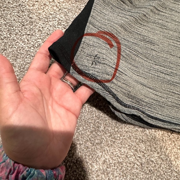 Athleta Running Wild Half Zip Pull Over Black and Gray Reflective Long Sleeve - Picture 7 of 8